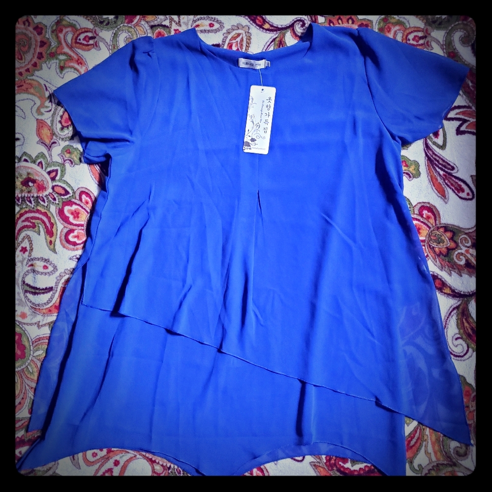 Beautiful new sheer top size xxl